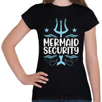 printfashion Mermaid security - Női póló - Fekete