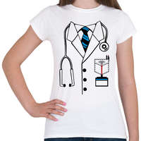 printfashion orvos egyenruha - Női póló - Fehér
