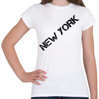printfashion New York - Női póló - Fehér
