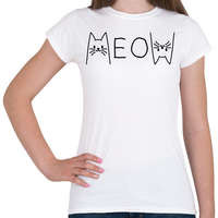 printfashion Meow - Női póló - Fehér