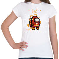 printfashion Among us Flash premium skin set - Női póló - Fehér