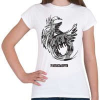 printfashion Swan - Női póló - Fehér