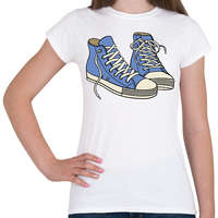 printfashion Converse Sneakers - Női póló - Fehér