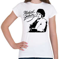 printfashion michael jackson moon light - Női póló - Fehér