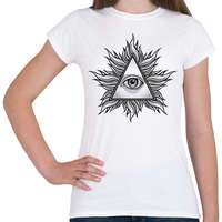 printfashion Illuminati - Női póló - Fehér