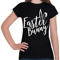 printfashion Easter Bunny - Női póló - Fekete