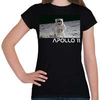 printfashion Apollo 11 - Női póló - Fekete