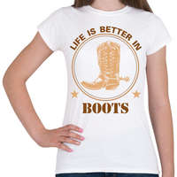 printfashion In boots - Női póló - Fehér