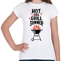 printfashion Hot grill summer - Női póló - Fehér