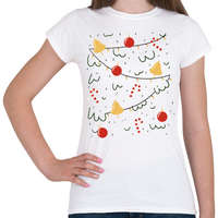 printfashion Karácsonyfa jelmez - Női póló - Fehér