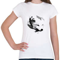 printfashion White fox - Női póló - Fehér