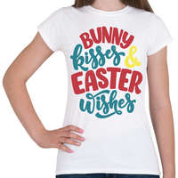 printfashion Bunny kisses & Easter wishes - Női póló - Fehér