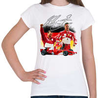 printfashion Michael Schumacher - Női póló - Fehér