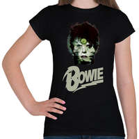 printfashion david bowie - Női póló - Fekete
