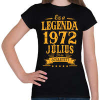 printfashion Ez a legenda 1972 július 24-én született - Női póló - Fekete