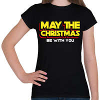 printfashion Star Wars Karácsony - Női póló - Fekete