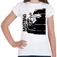 printfashion Ford Mustang Half - Női póló - Fehér