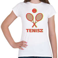 printfashion Tenisz - 3D - Női póló - Fehér