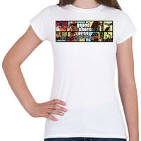 printfashion San Andreas - Női póló - Fehér