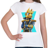 printfashion Fortnite Golden Lama - Női póló - Fehér
