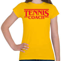 printfashion Tennis coach - Női póló - Sárga