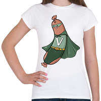 printfashion Szuper virsli - Női póló - Fehér