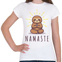 printfashion Namaste - Lajháros - Női póló - Fehér