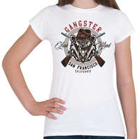 printfashion Medve 07 - San Francisco Gangster - Női póló - Fehér