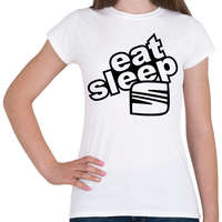 printfashion Eat Sleep Seat - Női póló - Fehér