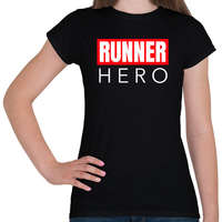 printfashion RUNNER HERO - Női póló - Fekete
