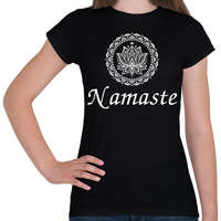 printfashion Namaste - Női póló - Fekete