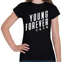 printfashion BTS Young forever - Női póló - Fekete