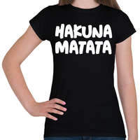 printfashion HAKUNA MATATA - Női póló - Fekete