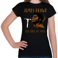 printfashion JAMES BROWN - Női póló - Fekete
