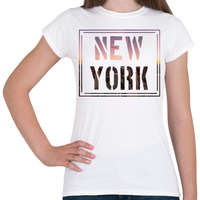 printfashion NEW York - Női póló - Fehér