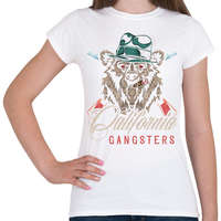 printfashion Medve 04 - California Gangsters - Női póló - Fehér