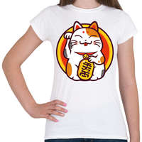 printfashion Lucky cat - Maneki neko - Női póló - Fehér
