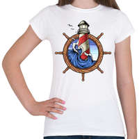 printfashion Világító torony - Női póló - Fehér