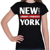 printfashion New York City - Női póló - Fekete