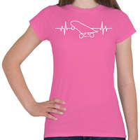 printfashion Sk8 for life - Női póló - Rózsaszín