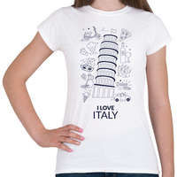 printfashion I LOVE ITALY 1 - Női póló - Fehér