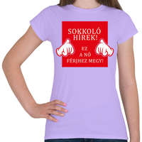 printfashion Sokkoló hírek! - Női póló - Viola
