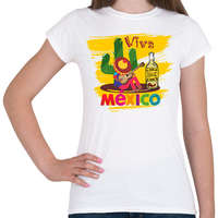 printfashion Viva Mexico - Női póló - Fehér