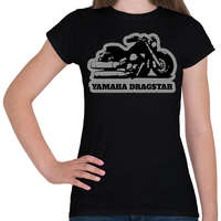 printfashion Yamaha Dragstar motor - Női póló - Fekete