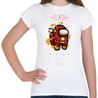 printfashion Among us Flash 2 premium skin set - Női póló - Fehér