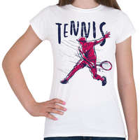printfashion Tenisz sport - tennis - Női póló - Fehér