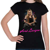 printfashion avril lavigne 2 - Női póló - Fekete