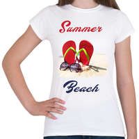 printfashion summer beach - Női póló - Fehér