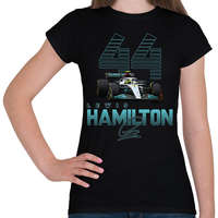 printfashion Lewis Hamilton - Női póló - Fekete