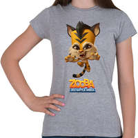 printfashion Zooba - Jade - Női póló - Sport szürke